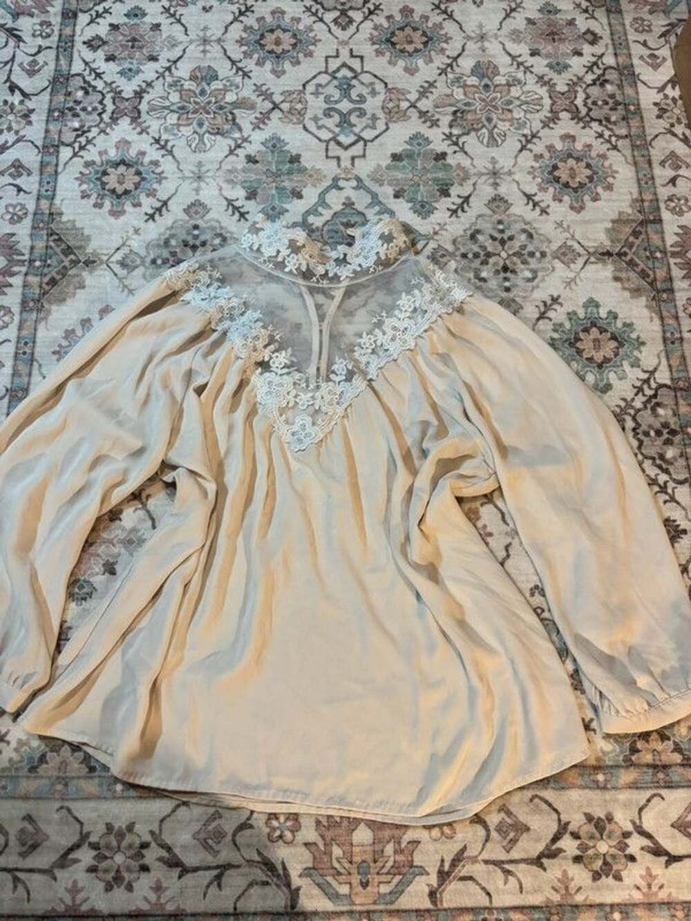 Love 21 Lace Detail Blouse size L